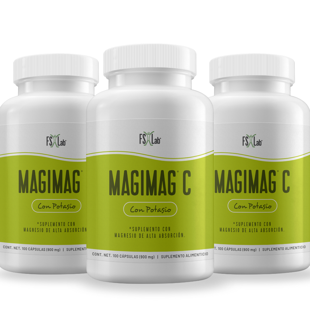 Cápsulas de magnesio antiestrés Natural Slim, citrato de magnesio