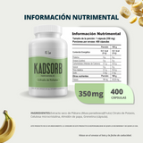 Citrato de Potasio 400 cápsulas (Kadsorb) con 99mg de potasio por cápsula