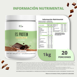 Proteína de Aislado de Suero de Leche-Whey Protein-FS- Protein Sin Azúcar 1 kilo Chocolate