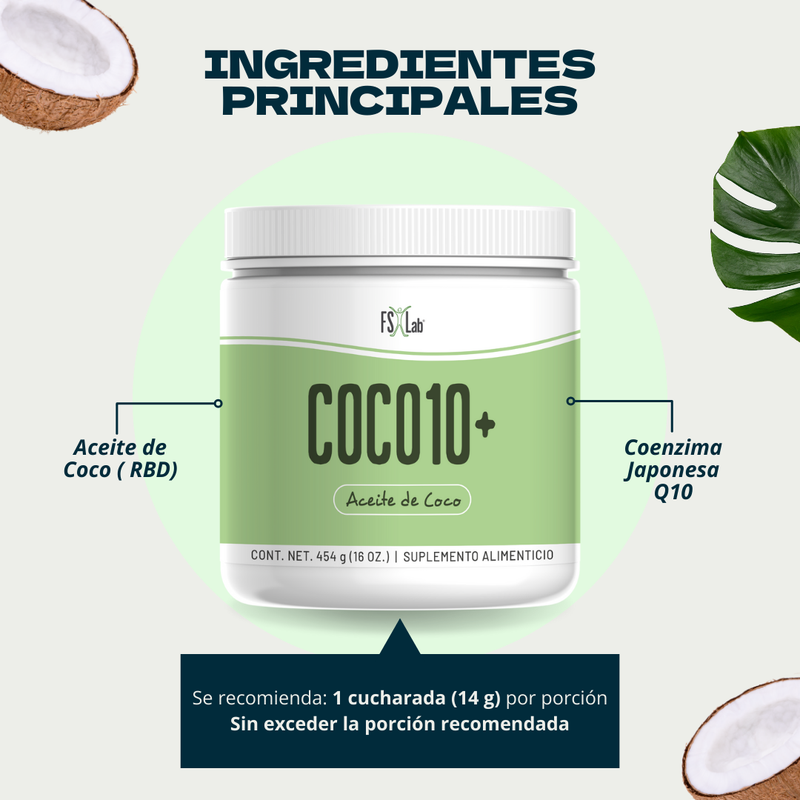 Aceite de Coco 10+ (con la Coenzima Japonesa Q10)