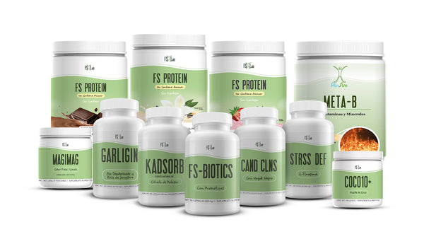 Kit Inicial (coco 10+, magimag polvo, kadsorb, 3 proteina, kit candida, strss y unas vitaminas)