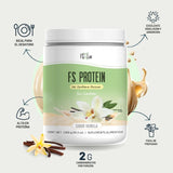 Proteína de Aislado de Suero de Leche-Whey FS-Protein Sin Azúcar 1 kilo Vainilla